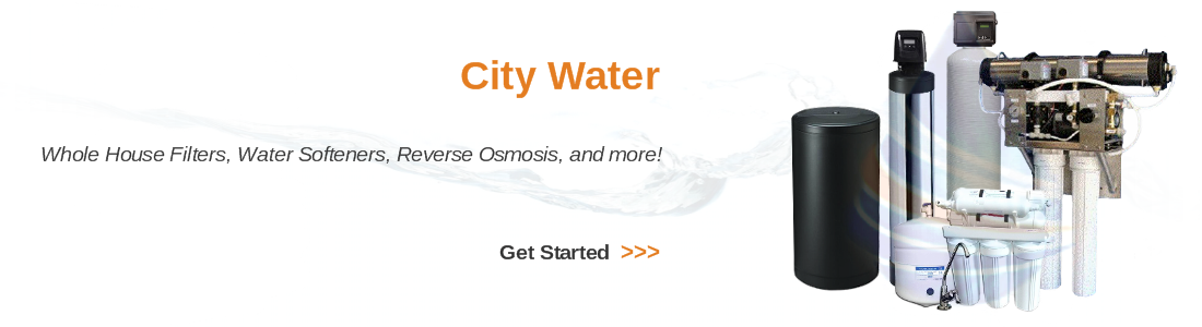 ewater filters and water softeners for city water sources