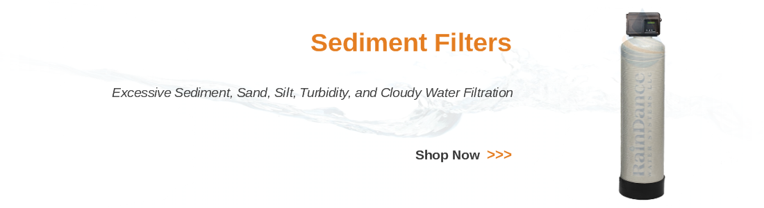 Whole house sediment turbidity and cloudy water filtration